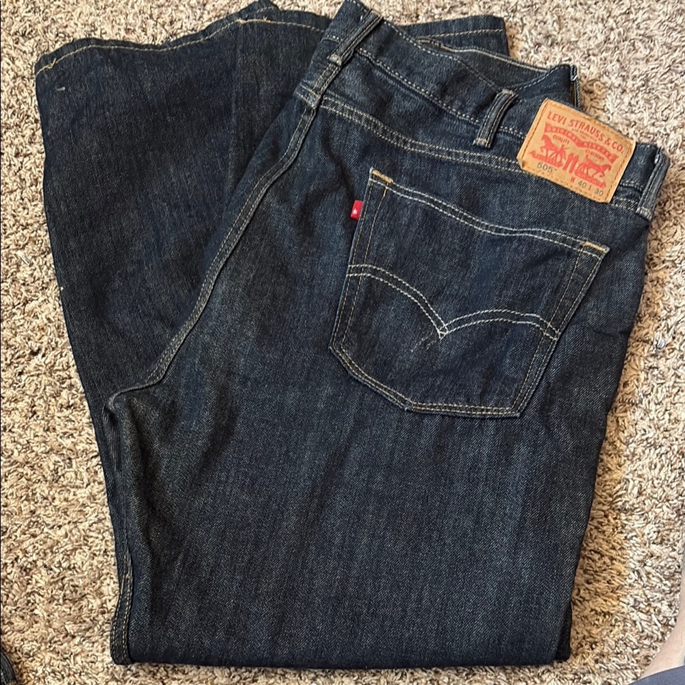 Levi's Blue Straight Jeans Classic Fit